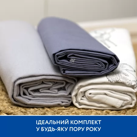 Набір пелюшок Piccolino Animals, 80х100 см, 3 шт. арт. 202507.01.1 колір Синій