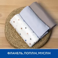 Набір пелюшок Piccolino Triangles, 80х100 см, 3 шт. арт. 202507.01.2 колір Блакитний Набір пелюшок Piccolino Triangles, 80х100 см, 3 шт. арт. 202507.01.2 колір Блакитний