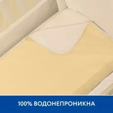 Непромокаюча пелюшка Piccolino Ivory, 100х120 см, поплін арт. 202507.03.3 колір Жовтий Непромокаюча пелюшка Piccolino Ivory, 100х120 см, поплін арт. 202507.03.3 колір Жовтий