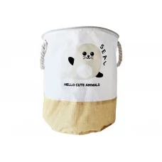 Кошик для іграшок і білизни Hello cute animals Тюлень 35х40см MegaZayka 1006