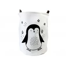 Кошик для іграшок і білизни Black & white Пінгвін 35х40см MegaZayka 1007