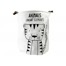 Кошик для іграшок і білизни Black & white Тигр 35х40см MegaZayka 1007