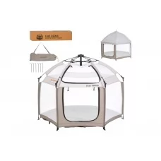 Намет автоматичний MR 1515 Cashmere Beige 140×124×110 см, вхід на блискавці, BabyToys