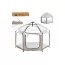 Намет автоматичний MR 1515 Cashmere Beige 140×124×110 см, вхід на блискавці, BabyToys