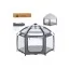 Намет автоматичний MR 1515 Platinum Grey 140×124×110 см, вхід на блискавці, BabyToys
