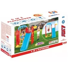 Детская игровая площадка горка с качелей 4в1, DOLU Toy Factory 3023