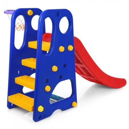Пластиковая горка BabyToys YG2016-16-1 розово-фиолетовая Пластиковая горка BabyToys YG2016-16-1 розово-фиолетовая