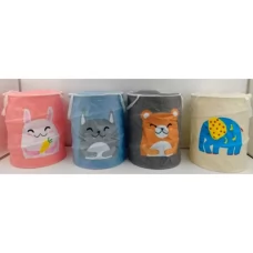 Кошик для iграшок MK 5993 41-41-в45см, 2 ручки, кришка (застібка блискавка), 4 види, 44-44-3см