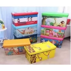 Детский пуфик-короб BabyToys 165578 пластиковый разноцветный