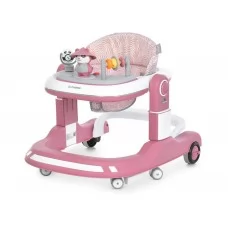 Ходунки 2 в 1 ME 1200 URSA Pink, пушер, музика, світло, рожевий