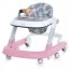 Ходунки ME 1163 MULTIWAY Pink 2в1 муз., пушер, колеса 6шт, муз, світло, на бат-ці, в кор, рожевий