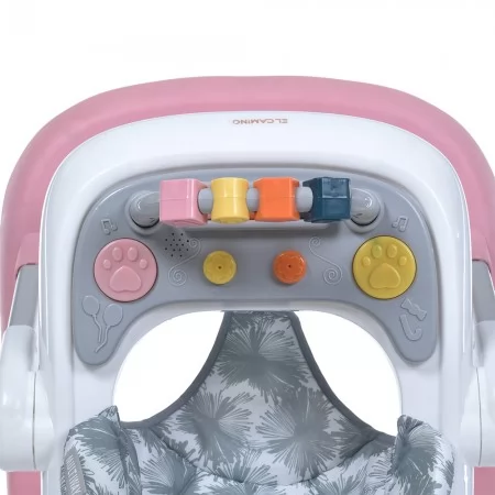 Ходунки ME 1163 MULTIWAY Pink 2в1 муз., пушер, колеса 6шт, муз, світло, на бат-ці, в кор, рожевий Ходунки ME 1163 MULTIWAY Pink 2в1 муз., пушер, колеса 6шт, муз, світло, на бат-ці, в кор, рожевий