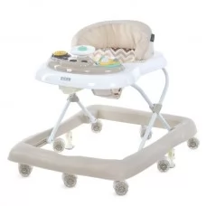 Ходунки ME 1185 RIDER Beige музика, колеса 8шт, світло, стопор, на бат-ці, бежевий