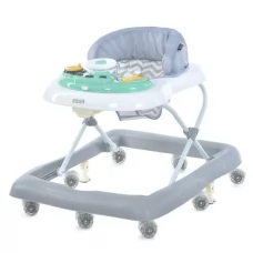 Ходунки ME 1185 RIDER Grey музика, колеса 8шт, світло, стопор, на бат-ці, сірий