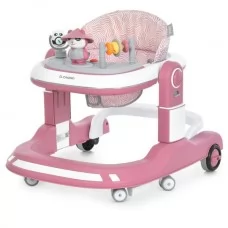 Ходунки ME 1200 URSA Pink 2в1 муз., пушер, колеса 6шт, світло, на бат-ці, в кор, рожевий