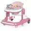 Ходунки ME 1200 URSA Pink 2в1 муз., пушер, колеса 6шт, світло, на бат-ці, в кор, рожевий