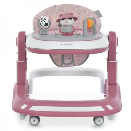 Ходунки ME 1200 URSA Pink 2в1 муз., пушер, колеса 6шт, світло, на бат-ці, в кор, рожевий Ходунки ME 1200 URSA Pink 2в1 муз., пушер, колеса 6шт, світло, на бат-ці, в кор, рожевий