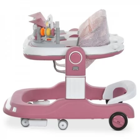 Ходунки ME 1200 URSA Pink 2в1 муз., пушер, колеса 6шт, світло, на бат-ці, в кор, рожевий Ходунки ME 1200 URSA Pink 2в1 муз., пушер, колеса 6шт, світло, на бат-ці, в кор, рожевий