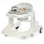 Ходунки ME 1200 URSA White 2в1 муз., пушер, колеса 6шт, світло, на бат-ці, в кор, білий