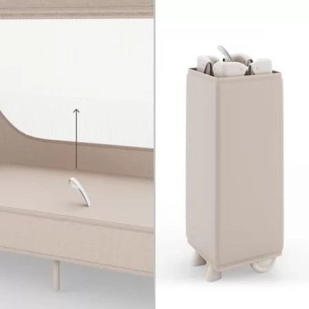 Коляска-манеж Kinderkraft Leody Up Beige KCLEODUPBEG0000