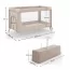 Коляска-манеж Kinderkraft Leody Up Beige KCLEODUPBEG0000