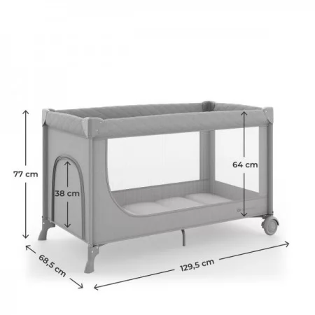 Кровать-манеж Kinderkraft Leody Up Grey KCLEODUPGRY0000 Кровать-манеж Kinderkraft Leody Up Grey KCLEODUPGRY0000