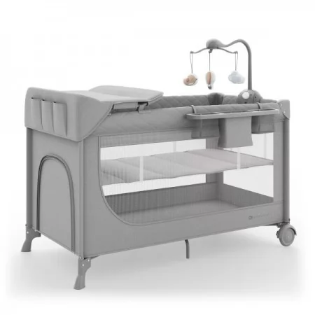 Коляска-манеж з пеленатором Kinderkraft Leody Up Grey KCLEODUPGRY00AC Коляска-манеж з пеленатором Kinderkraft Leody Up Grey KCLEODUPGRY00AC