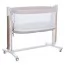 Кроватка-манеж ME 1125-G NOA Beige детское, APP, LED экран, 4цв., матрас, качели, ремни, сумка, алюм., золото+беж