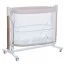 Кроватка-манеж ME 1125-G NOA Beige детское, APP, LED экран, 4цв., матрас, качели, ремни, сумка, алюм., золото+беж