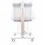 Кроватка-манеж ME 1125-G NOA Beige детское, APP, LED экран, 4цв., матрас, качели, ремни, сумка, алюм., золото+беж