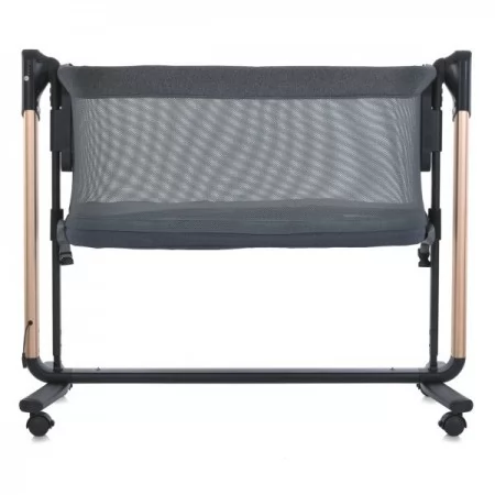 Ліжечко-манеж ME 1125-G NOA Dark Gray дитяче, APP, LED екран, 4кол., матрас, гойдалка, ремені, сумка, алюм., золото+темно-сірий Ліжечко-манеж ME 1125-G NOA Dark Gray дитяче, APP, LED екран, 4кол., матрас, гойдалка, ремені, сумка, алюм., золото+темно-сірий