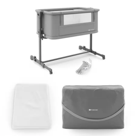 Приставная кроватка-люлька Kinderkraft Nestee Grow 2 Dark Grey KLNEEGR2DGR0000 