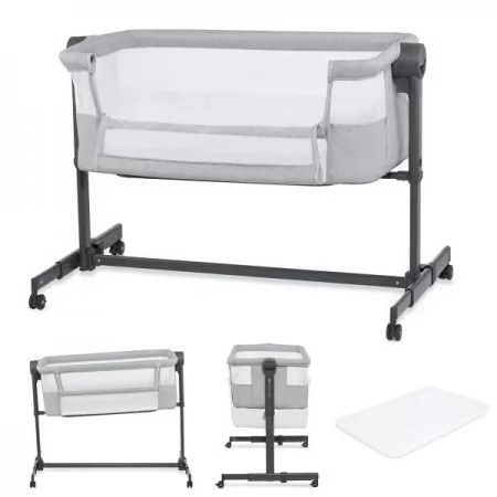 Приставне ліжечко-колиска Kinderkraft Nestee Up 2 Light Grey KLNEE002LGR0000 Приставне ліжечко-колиска Kinderkraft Nestee Up 2 Light Grey KLNEE002LGR0000