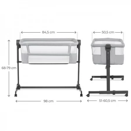 Приставне ліжечко-колиска Kinderkraft Nestee Up 2 Light Grey KLNEE002LGR0000 Приставне ліжечко-колиска Kinderkraft Nestee Up 2 Light Grey KLNEE002LGR0000