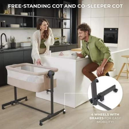 Приставне ліжечко-колиска Kinderkraft Nestee Up 2 Light Grey KLNEE002LGR0000 Приставне ліжечко-колиска Kinderkraft Nestee Up 2 Light Grey KLNEE002LGR0000