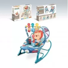 Шезлонг-качалка Bambi 68154-1 с вибрацией и мелодиями Шезлонг-качалка Bambi 68154-1 с вибрацией и мелодиями