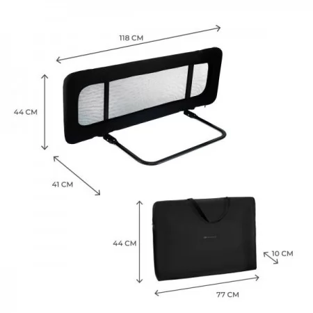 Защитная барьерка для кровати Kinderkraft Guard and Dream Grey KAGUDR00BLK0000