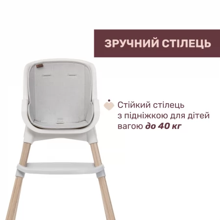 Стільчик для годування 3 в 1 Polly Zest Plus арт. 87152 колір Білий Стільчик для годування 3 в 1 Polly Zest Plus арт. 87152 колір Білий