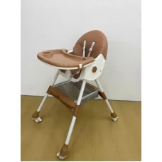 Стільчик для годування Toti FR-40735 сталева конструкція, матеріал тканини PU, знімний столик, опускна спинка, 4 колеса, в коробці Стільчик для годування Toti FR-40735 сталева конструкція, матеріал тканини PU, знімний столик, опускна спинка, 4 колеса, в коробці