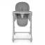 Стульчик El Camino CRYSTAL ME 1037 Nude Gray для кормления, 5-точ. ремни, матрас, 4 колеса, кож., серый нюд