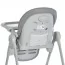 Стульчик El Camino CRYSTAL ME 1037 Nude Gray для кормления, 5-точ. ремни, матрас, 4 колеса, кож., серый нюд