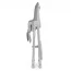 Стульчик El Camino CRYSTAL ME 1037 Nude Gray для кормления, 5-точ. ремни, матрас, 4 колеса, кож., серый нюд