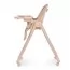 Стільчик El Camino CRYSTAL ME 1037 Nude Pink для годування, 5-точ. ремені, матрац, 4 колеса, шкір., рожевий нюд