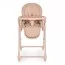 Стільчик El Camino CRYSTAL ME 1037 Nude Pink для годування, 5-точ. ремені, матрац, 4 колеса, шкір., рожевий нюд
