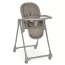 Стульчик El Camino CRYSTAL ME 1037 Nude Taupe для кормления, 5-точ. ремни, матрас, 4 колеса, кож., бежевый нюд