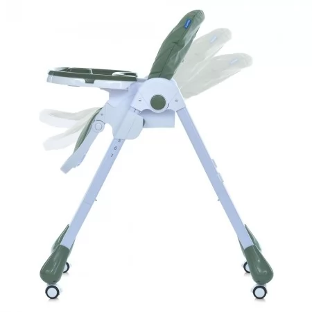 Стульчик M 3233L Jade Green для годування, 3 положення спинки та підніжки, 4колеса, корзинка, екошкіра, зелений Стульчик M 3233L Jade Green для годування, 3 положення спинки та підніжки, 4колеса, корзинка, екошкіра, зелений