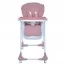 Стульчик M 3233L Pink для кормления, 3 положения спинки и подножки, 4колеса, корзинка, экокожа, розовый Стульчик M 3233L Pink для кормления, 3 положения спинки и подножки, 4колеса, корзинка, экокожа, розовый