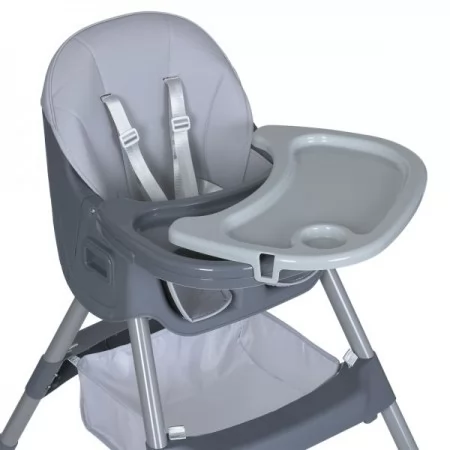Стульчик M 5722 Gray для годування, пластик, сірий Стульчик M 5722 Gray для годування, пластик, сірий