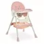 Стільчик M 6302 Pink для годування, складний, 5-ти точ.рем., екошкіра, регул.підніжка, рожевий