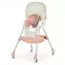Стільчик M 6302 Pink для годування, складний, 5-ти точ.рем., екошкіра, регул.підніжка, рожевий